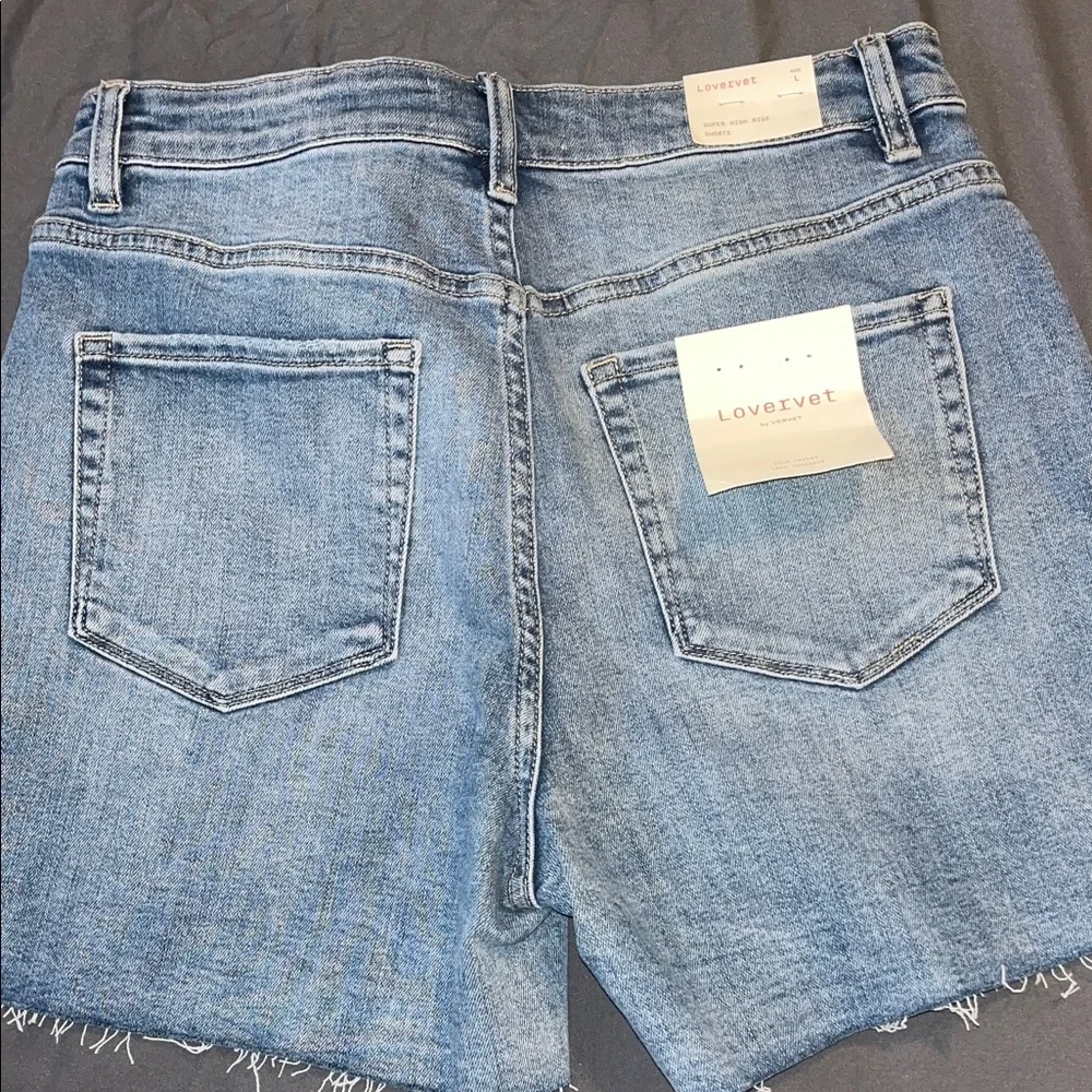 Lovervet Light Blue Denim Jean Shorts - Picture 3 of 6